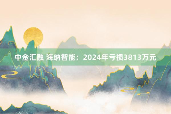 中金汇融 海纳智能：2024年亏损3813万元