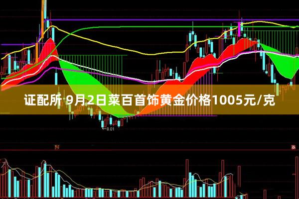 证配所 9月2日菜百首饰黄金价格1005元/克