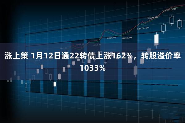 涨上策 1月12日通22转债上涨162%,转股溢价率1033%